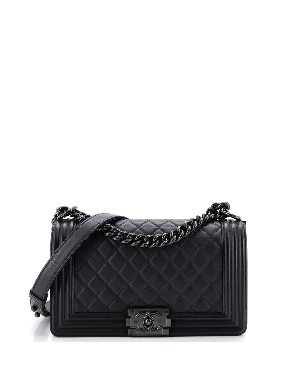 Chanel So Black Boy Flap Bag Quilted #262221C42B